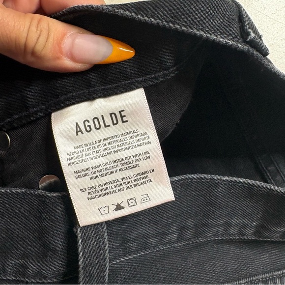 AGOLDE Cherie High Rise Straight Jeans In Distortion Size 26 - Picture 5 of 8